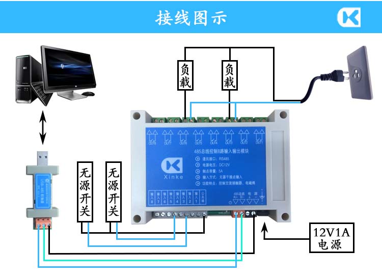 485-8入8出5A控交流接触器 接线图示.jpg